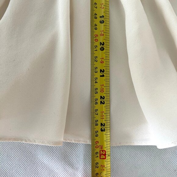 Club Monaco Cream Silk Top Sz S - Picture 5 of 5